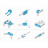Ресурсный набор Bracket Robot Pack-Blue - «globural.ru» - Краснотурьинск