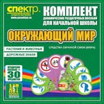 Комплект динамических раздаточных пособий - Окружающий мир (веера). Животные и растения, дорожные знаки. - «globural.ru» - Краснотурьинск