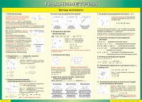 Таблица Векторы на плоскости (Планиметрия) 1000*1400 винил - «globural.ru» - Краснотурьинск