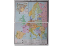 Учебная карта "Европа 1924-1939 гг" 1050*1420 мм (матовое, 2-стороннее лам.) - «globural.ru» - Краснотурьинск