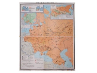 Учебная карта "Россия 1907-1914 гг." 1420*1100 мм (матовое, 2-стороннее лам.) - «globural.ru» - Краснотурьинск