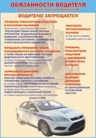 Плакат "Водителю запрещается " 1000*1400 винил - «globural.ru» - Краснотурьинск