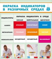 Стенд "Окраска индикаторов в различных средах" - «globural.ru» - Краснотурьинск