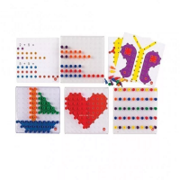 Мозаика Peg Board. Набор с прозрачными досками и картинками - «globural.ru» - Краснотурьинск