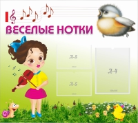 Стенд "Веселые нотки" - «globural.ru» - Краснотурьинск