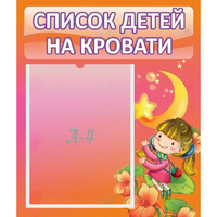 Стенд "Список детей на кровати" №2 - «globural.ru» - Краснотурьинск