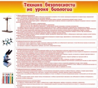 Стенд "Техника безопасности на уроках биологии" (вариант 2) - «globural.ru» - Краснотурьинск