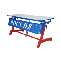 Стол ученический двухместный "Патриот-2п" на газовом лифте (р.гр. № 3-7 и наклоном столешницы ) - «globural.ru» - Краснотурьинск