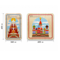 Набор стеновых панелей «Памятные места России - Кижи, Москва» - «globural.ru» - Краснотурьинск