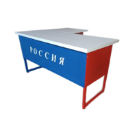 Стол преподавателя "Патриот" угловой с выкатной тумбой - «globural.ru» - Краснотурьинск
