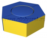 Шестигранное кресло - пуф 80*70*30см (ВИК) - «globural.ru» - Краснотурьинск