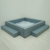 Сухой бассейн с шариками и RGB-подсветкой 190х190 см - «globural.ru» - Краснотурьинск