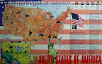 Учебная карта США на английском языке - «globural.ru» - Краснотурьинск