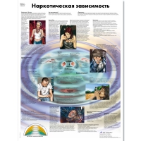 Плакат "Наркотическая зависимость", ламинированный, 50*67 см - «globural.ru» - Краснотурьинск