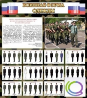 Стенд "Военная форма одежды (флаг РФ)" - «globural.ru» - Краснотурьинск