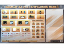 Наглядно-демонстрационный светодинамический стенд "Элементы электрических цепей" с маркерными полями - «globural.ru» - Краснотурьинск