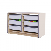 Двойной модуль для хранения игрушек из коллекции мебели «НЕГА» (цвет бежевый) - «globural.ru» - Краснотурьинск