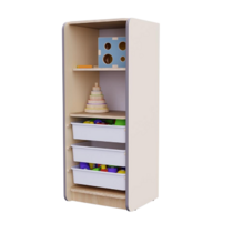 Открытый шкаф с ящиками из коллекции мебели «НЕГА» (цвет бежевый) - «globural.ru» - Краснотурьинск