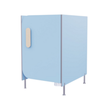 Гигиеническая кабинка из коллекции «НЕГА» (цвет голубой) - «globural.ru» - Краснотурьинск