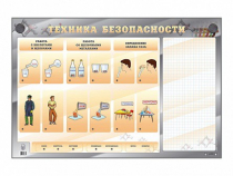 Электрифицированный стенд "Техника безопасности" с маркерными полями - «globural.ru» - Краснотурьинск