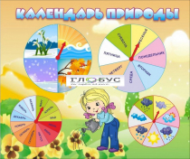 Стенд "Календарь природы" (вариант 1) - «globural.ru» - Краснотурьинск