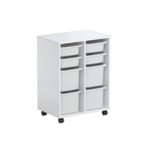 Тумба мобильная для пособий (белый) - «globural.ru» - Краснотурьинск