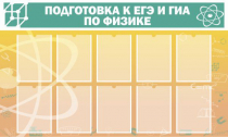 Стенд "Подготовка к ЕГЭ и ОГЭ по физике вариант 2 (10 карманов)" - «globural.ru» - Краснотурьинск