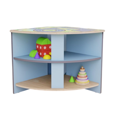 Угловое место для хранения из коллекции «НЕГА» (голубой) - «globural.ru» - Краснотурьинск