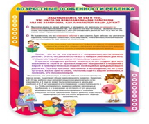 Стенд "Возрастные особенности ребенка" - «globural.ru» - Краснотурьинск