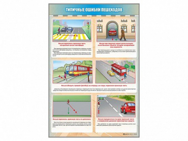Стенд "Типичные ошибки пешеходов" - «globural.ru» - Краснотурьинск